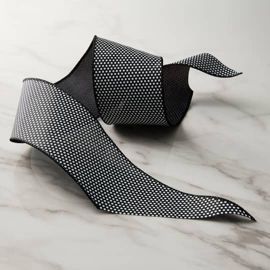 2.5" x 3yd. Taffeta Wired Polka Dot Ribbon by Celebrate It™ Classic
